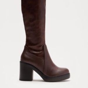 Cohen Knee High Boots - Brown